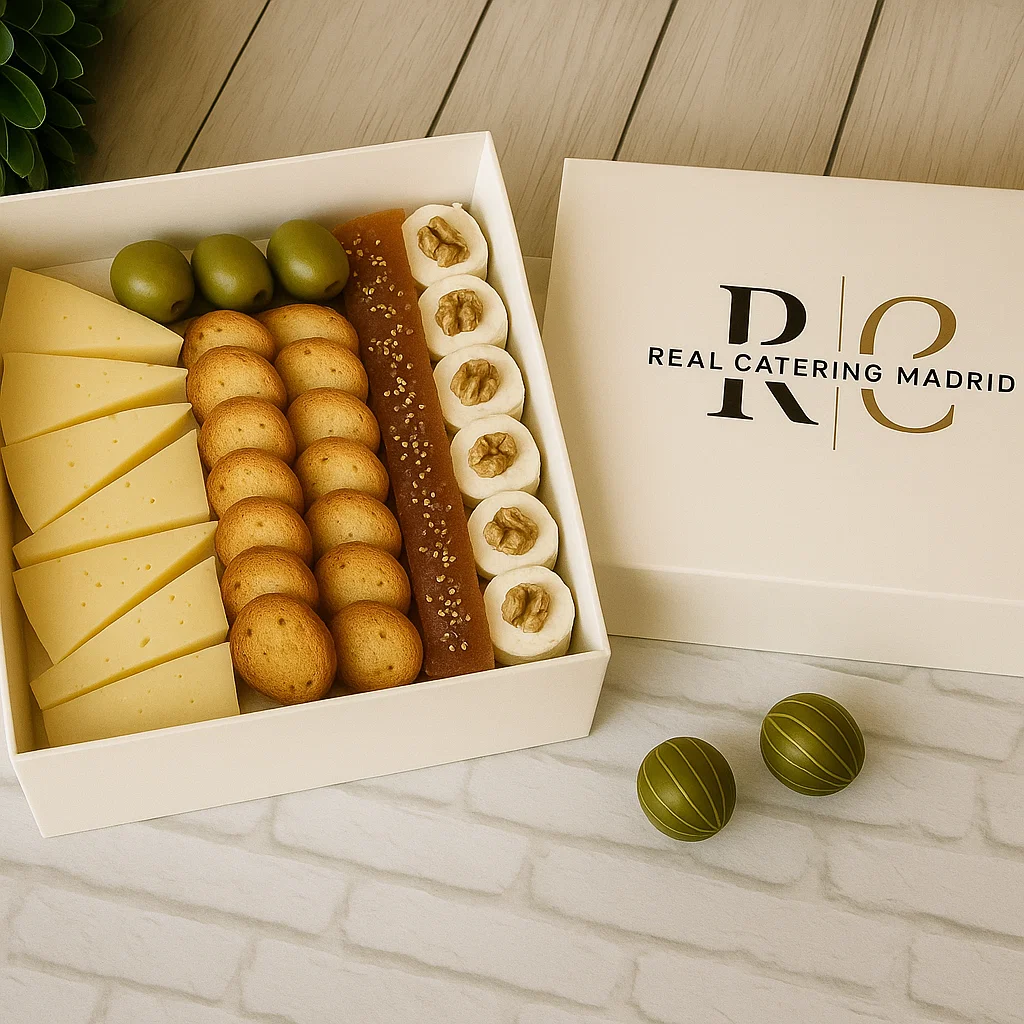 Bandeja Aperitivo de Quesos — con tostaditas y dulce de membrillo