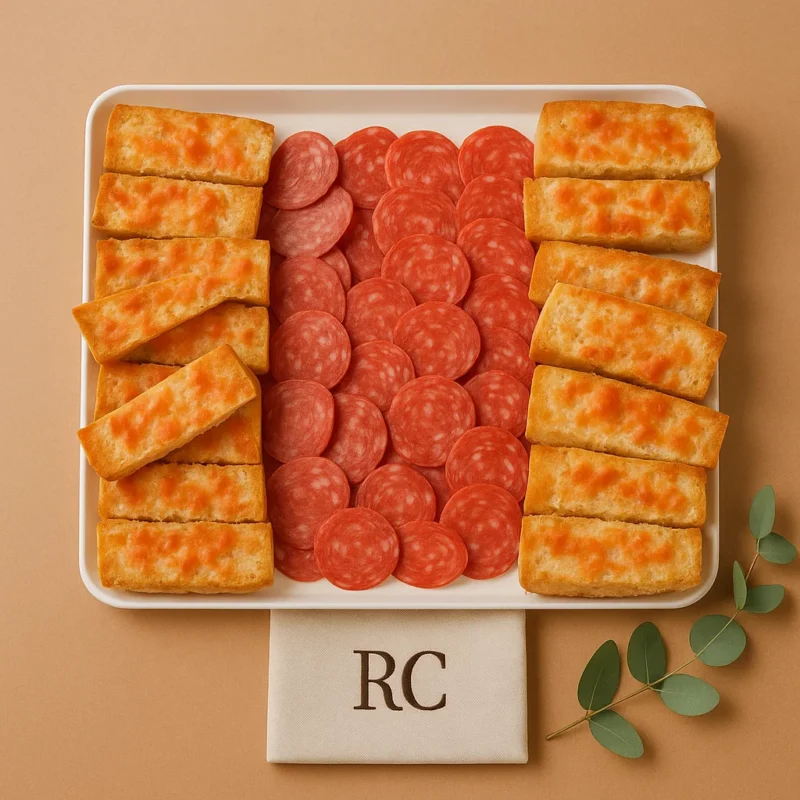 Bandeja de pan de cristal con longaniza (16 raciones)