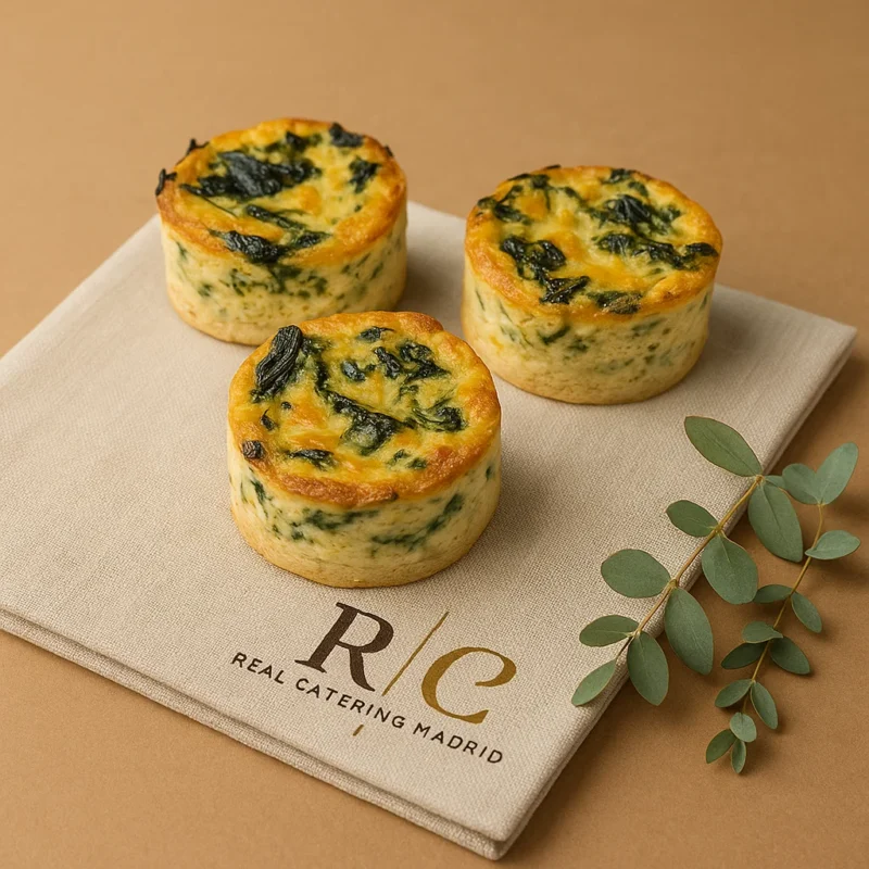 Mini Quiche de Espinacas — pieza (mínimo 4 uds)