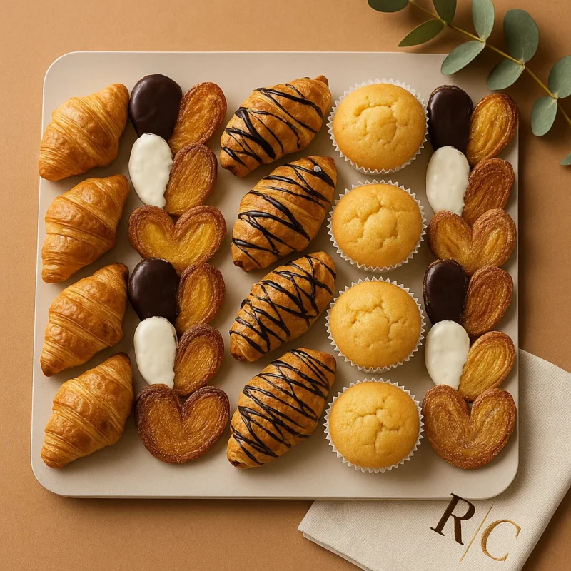 Bandeja de mini bollería dulce (24 uds)