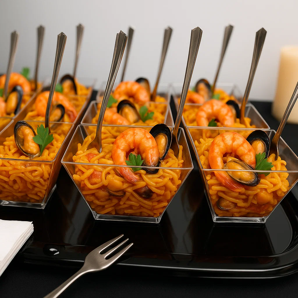 Mini fideuà marinera formato cóctel (90 g)